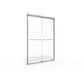 Basco INFH05 Infinity Semi-Frameless 1/4-inch Glass Sliding Shower Door - Satin Showers