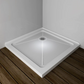 SUNNY SHOWER Acrylic Shower Base for 36 x 36 Shower Enclosure Corner Shower Drain Included, 36" x 36" x 3" Shower Tray Base, White Color - Satin Showers