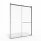 Basco RTLA05A Rotolo Semi-Frameless 3/8-inch Glass Sliding Shower Door - Satin Showers