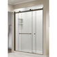 Basco RTLA05A Rotolo Semi-Frameless 3/8-inch Glass Sliding Shower Door - Satin Showers